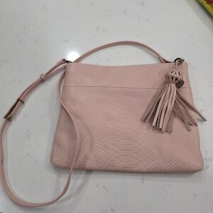 The Sak Blush Pink Crossbody Bag with Tassel